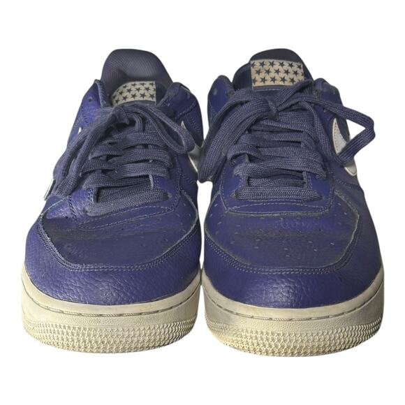 Nike Air Force 1 '07 Low Blue Recall (AA4083-401) Men’s Size 12 Blue White - Picture 2 of 8